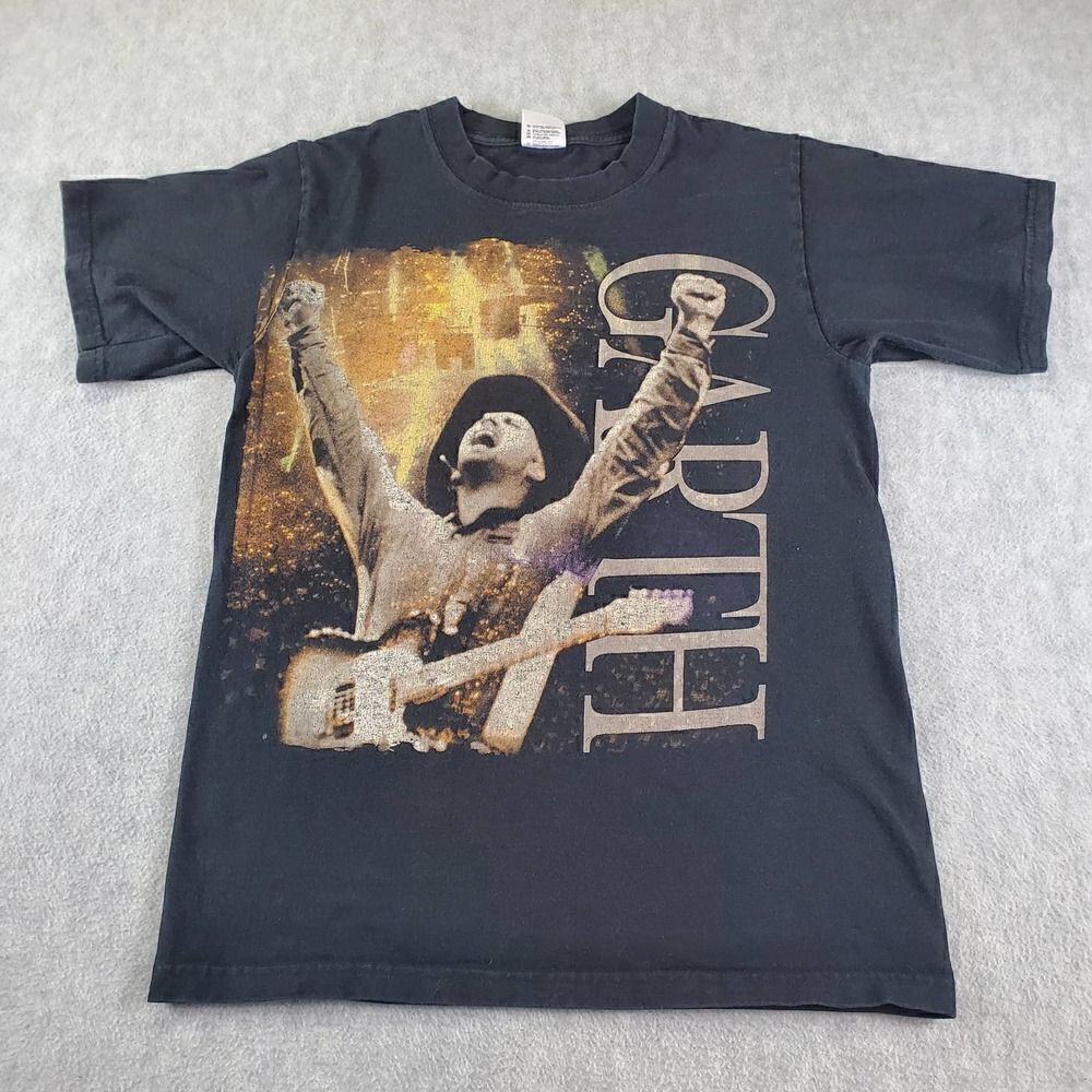 Vintage Garth Brooks Shirt Mens Small Black Anvil Country Graphic Tee